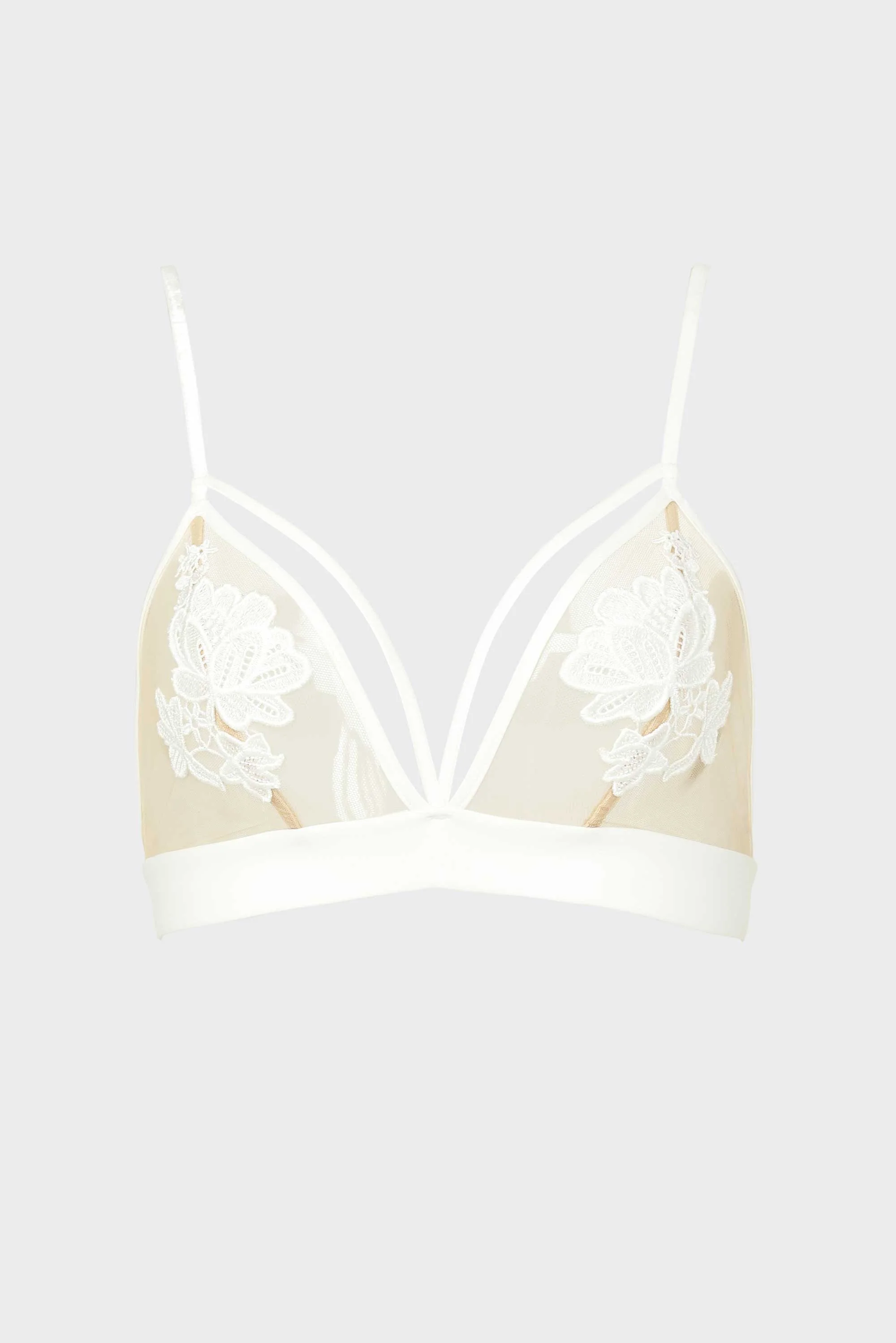 BRALETTE ELLIPSE SEXY CON TIRAS AL FRENTE DELUXE CRUDO - Image 4