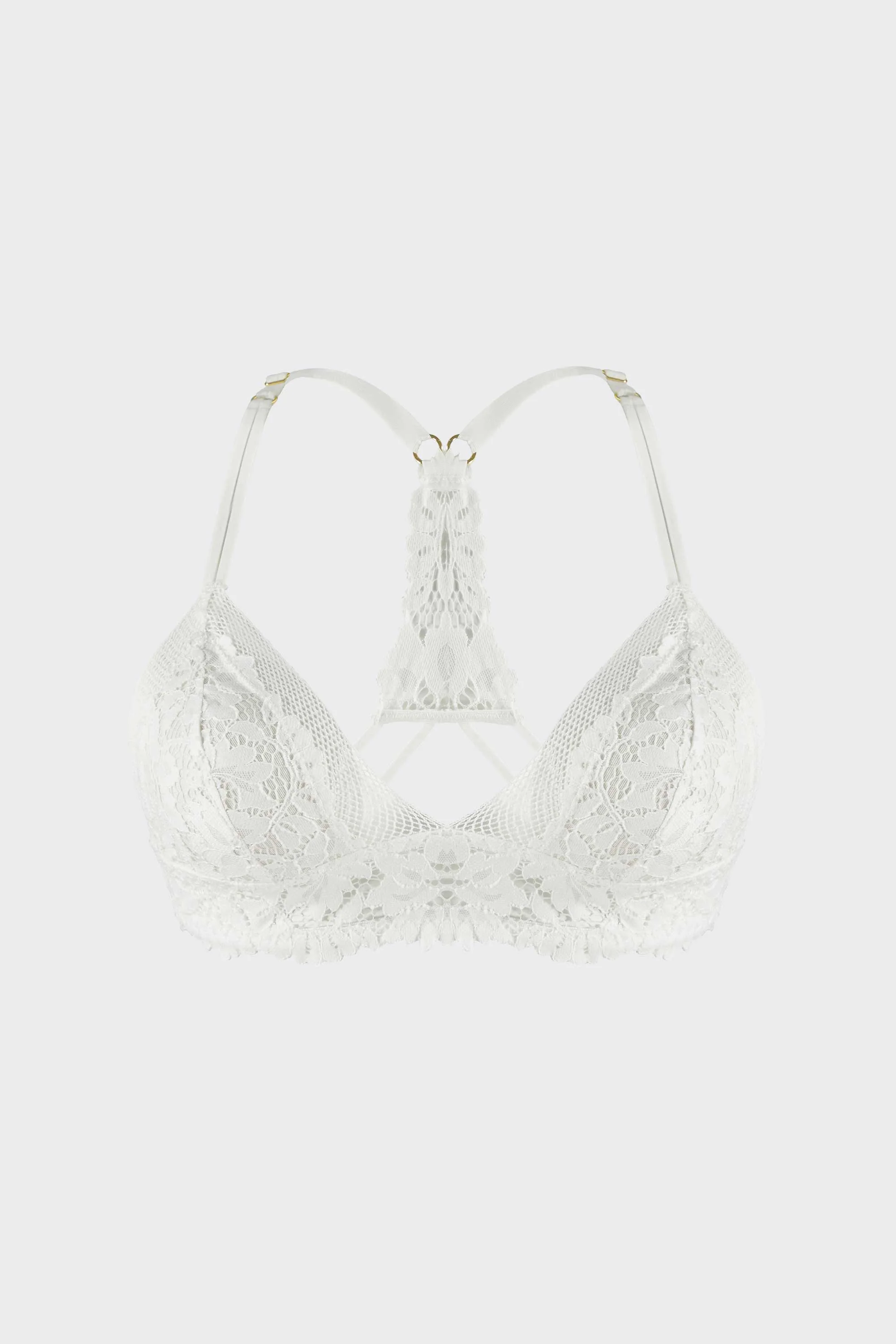 BRALETTE ELLIPSE SIN ARO EN ENCAJE TOTAL COMODIDAD VINTAGE CRUDO - Image 3