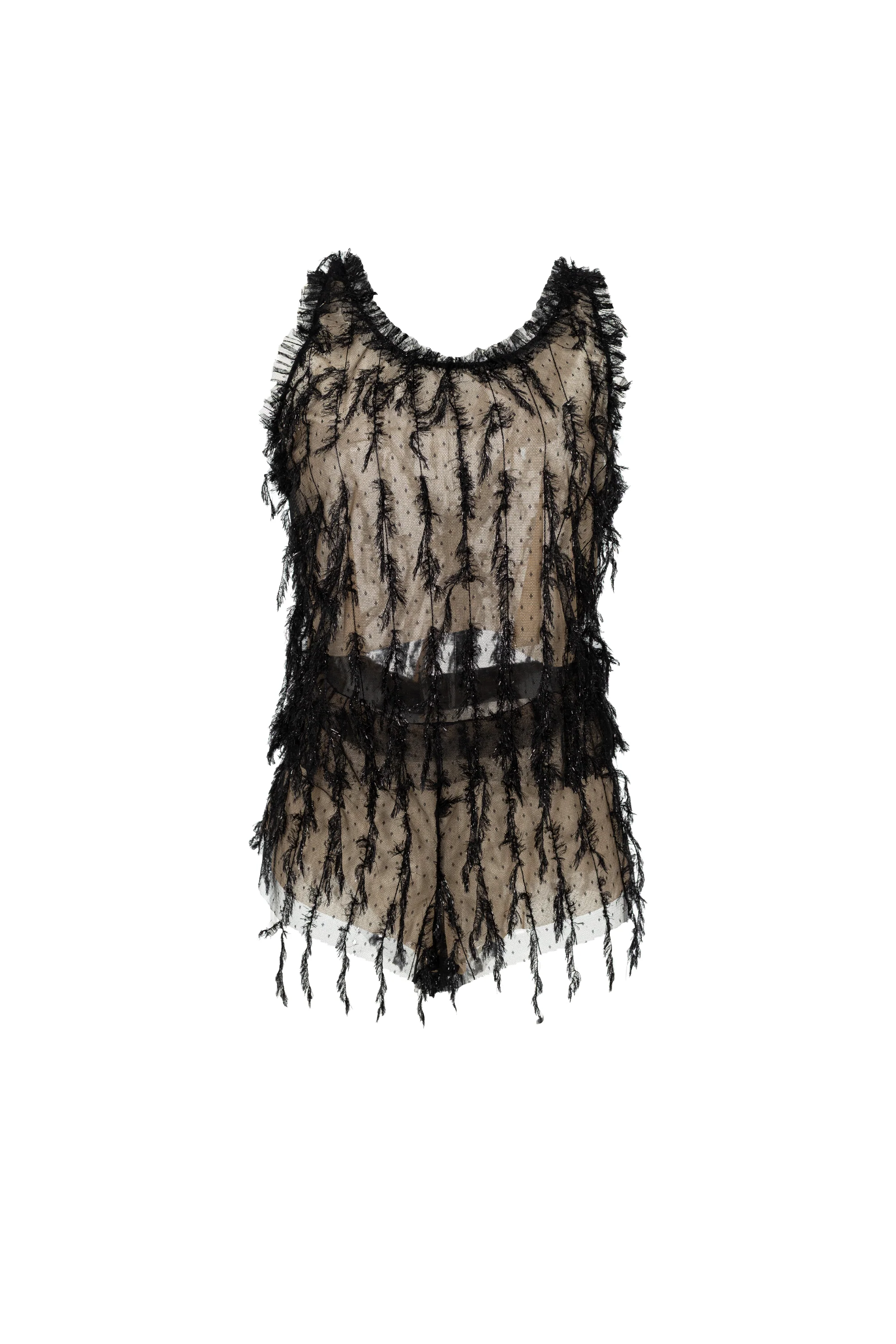 PIJAMA SHORT ELLIPSE WHISPERS NEGRO - Image 4